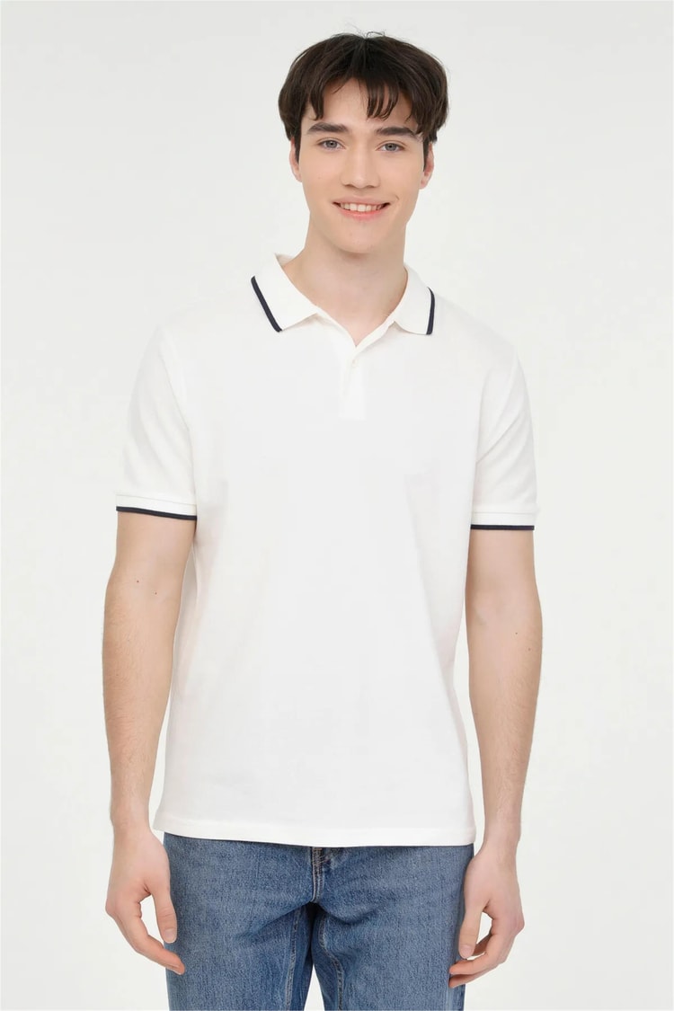 Kınetıx A10153277708010 4M Mb 12Bs108 4Fx Beyaz Erkek Polo T-Shirt
