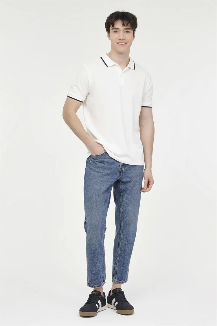 Kınetıx A10153277708010 4M Mb 12Bs108 4Fx Beyaz Erkek Polo T-Shirt