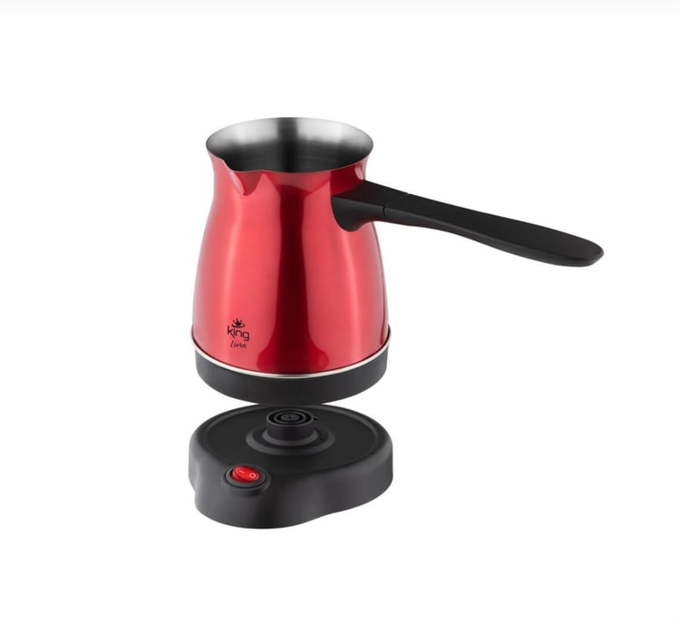 King 3104 Livra Elektrikli Cezve Kırmızı K:20 Ad