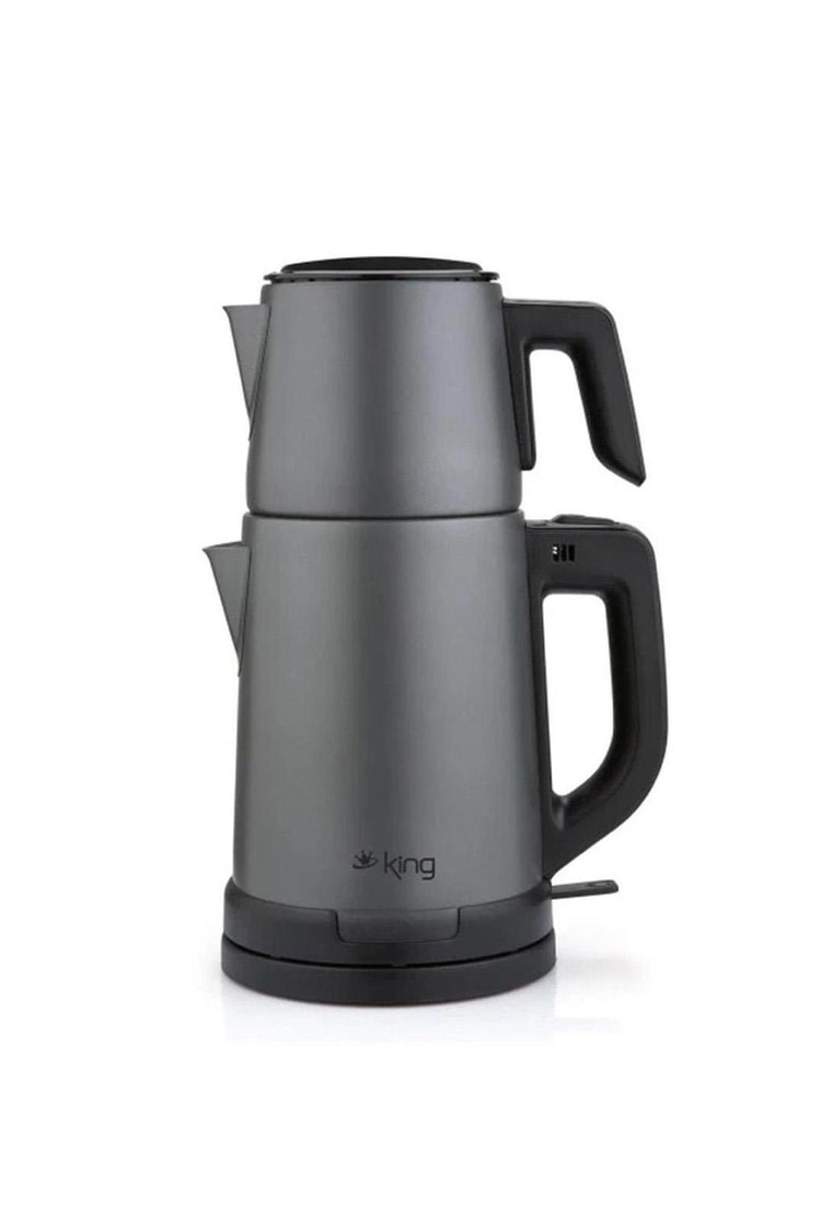 King KCM331 Tea Pro Inox Çay Makinesi Antrasit