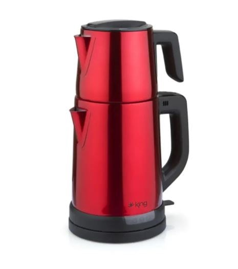 King KCM331 Tea Pro Inox Çay Makinesi Kırmızı
