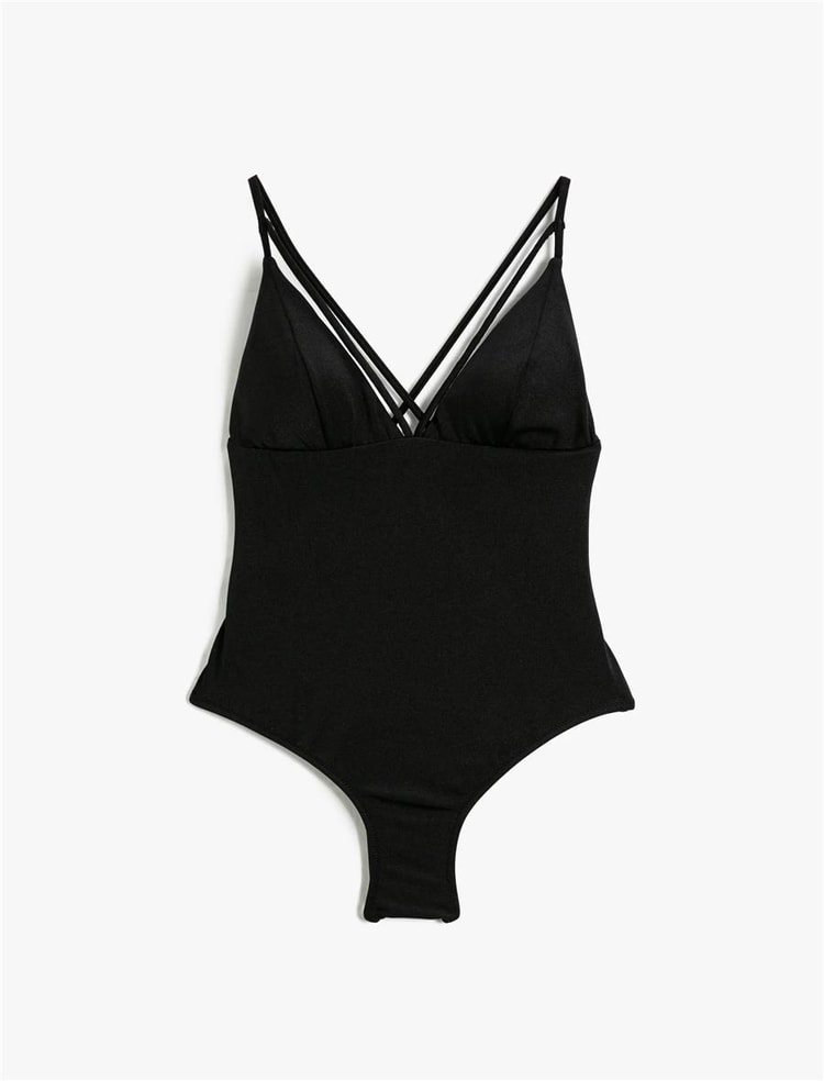 Koton 3Sak20015Bm Siyah 999 Kadın Elastan Swimwear Mayo