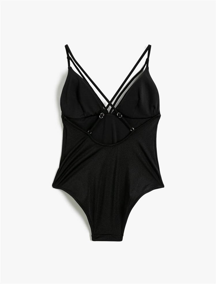 Koton 3Sak20015Bm Siyah 999 Kadın Elastan Swimwear Mayo