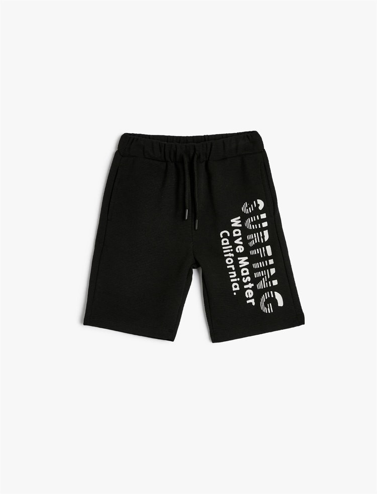 Koton 4Skb40097Tk 999 Sıyah Erkek Cocuk Pamuk Jersey Sort