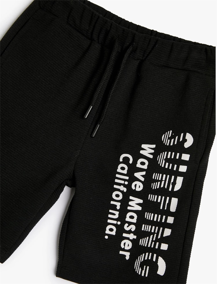 Koton 4Skb40097Tk 999 Sıyah Erkek Cocuk Pamuk Jersey Sort