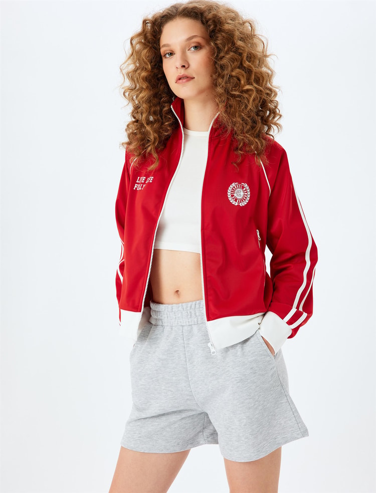 Koton 5Sal40020Ik Kgm Koyu Grı Melanj Genc Kız Pamuk Jersey Short