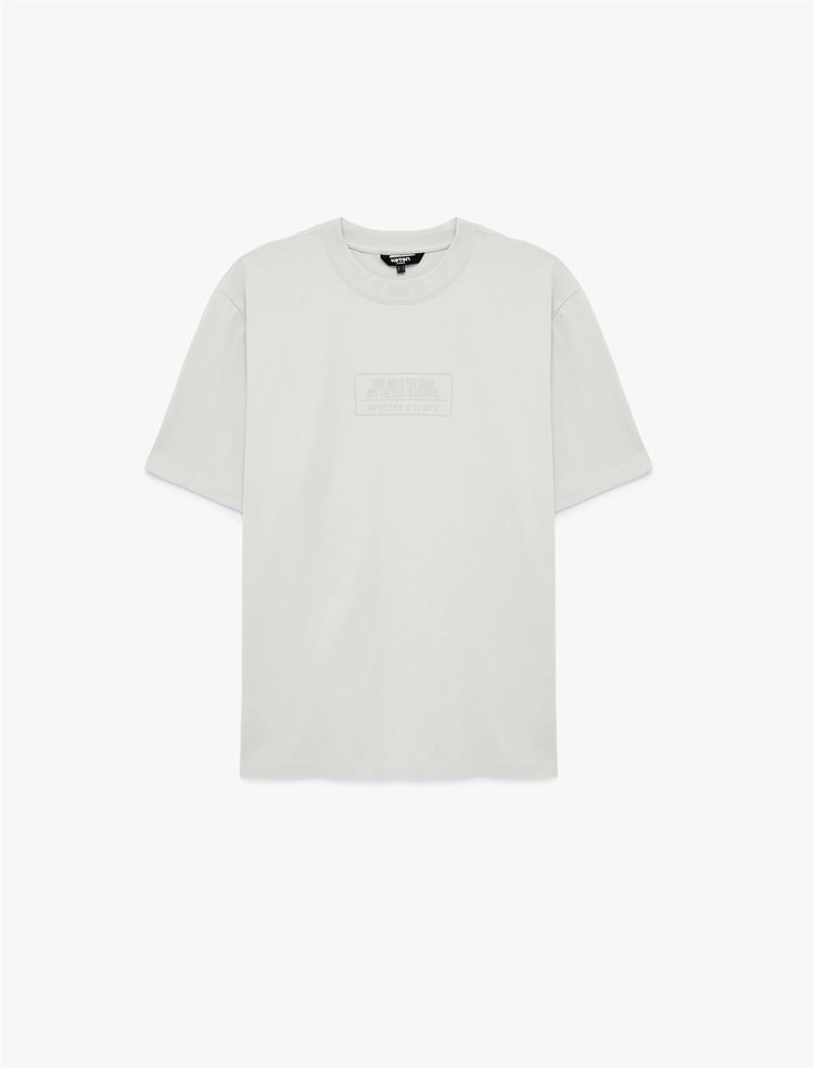 Koton 6Sam10002Mk 031 Grı Erkek Jersey Kısa Kollu T-Shırt