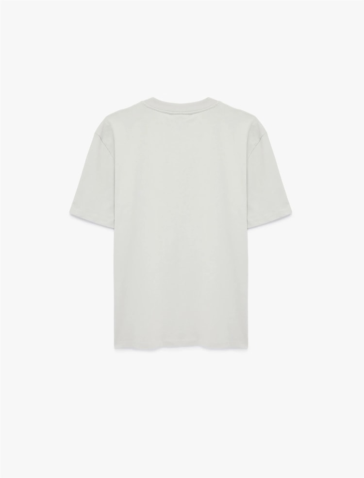 Koton 6Sam10002Mk 031 Grı Erkek Jersey Kısa Kollu T-Shırt