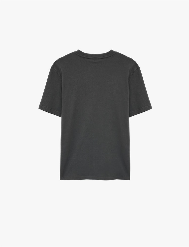 Koton 6Sam10011Mk 931 Antrasıt Erkek Jersey Kısa Kollu Basıc T-Shırt