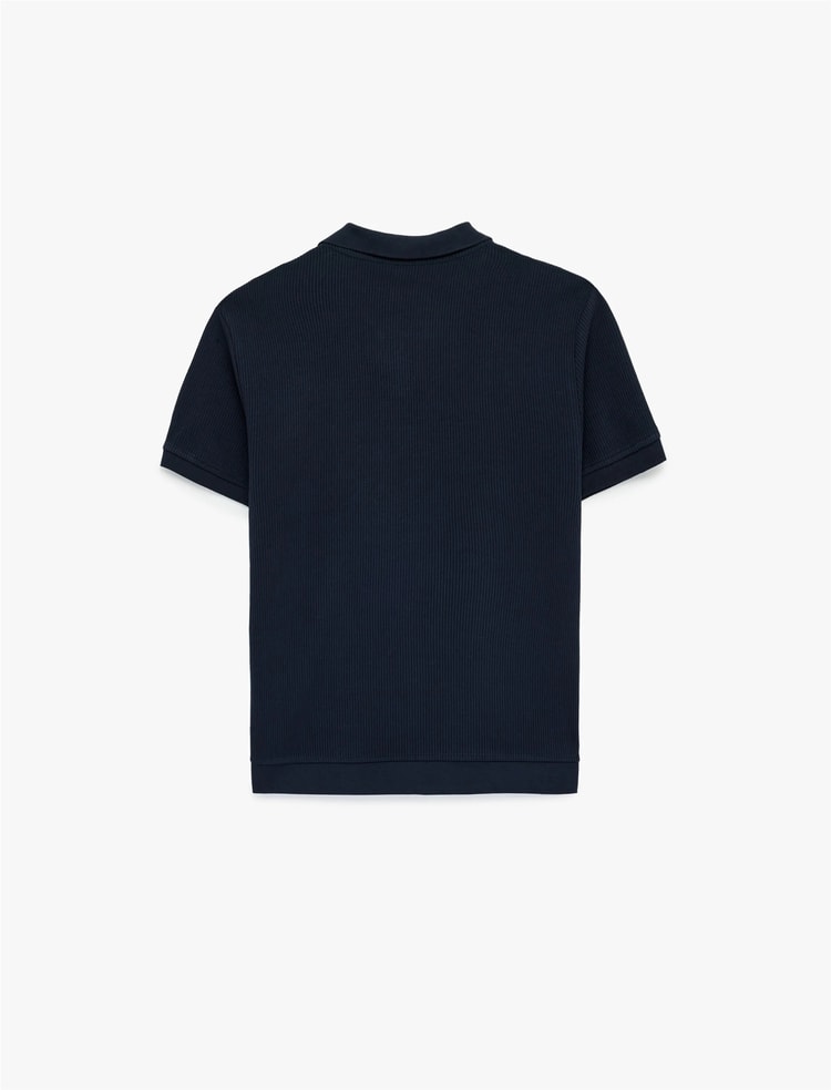 Koton 6Sam10068Mk 725 Lacıvert Erkek Jersey Kısa Kollu Polo T-Shırt
