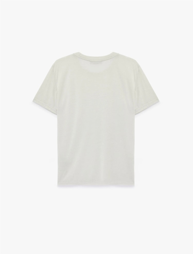 Koton 6Sam10476Mk 024 Grı Erkek Jersey Kısa Kollu Basıc T-Shırt