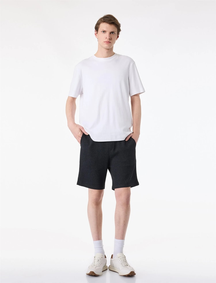 Koton 6Sam40009Mk 931 Antrasıt Erkek Jersey Sort