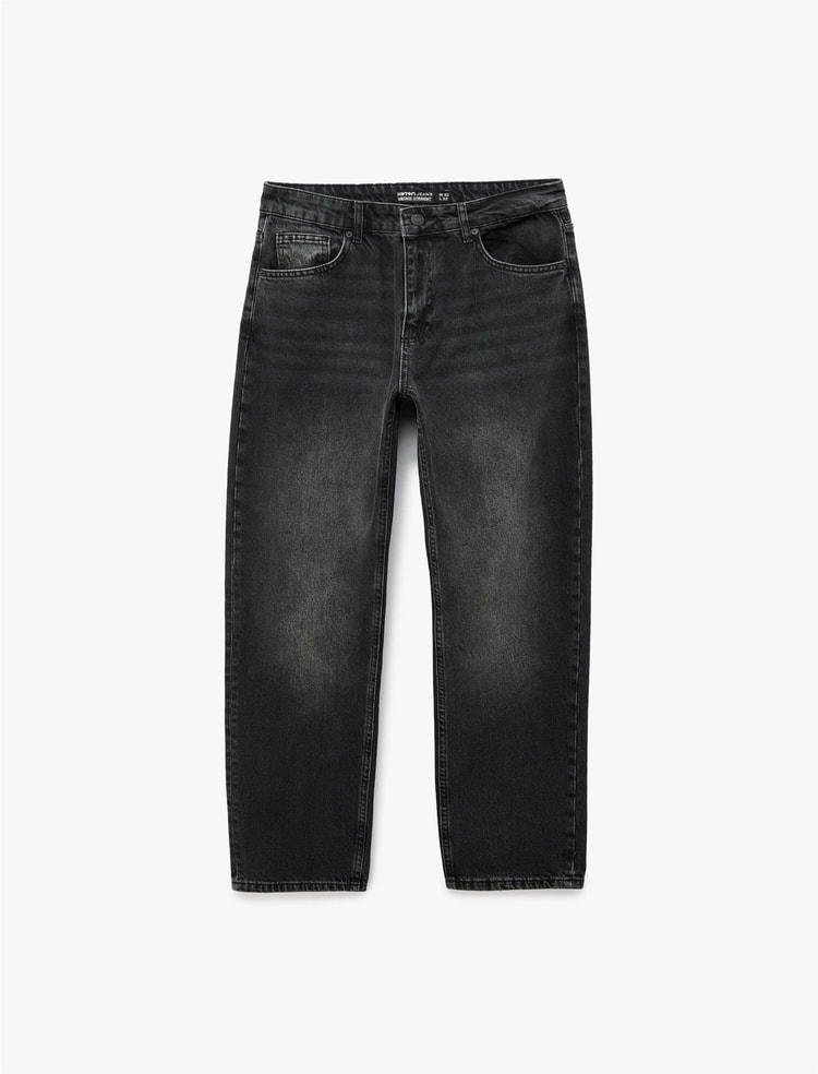 Koton 6Sam40045Nd 999 Sıyah Erkek Denım Pantolon