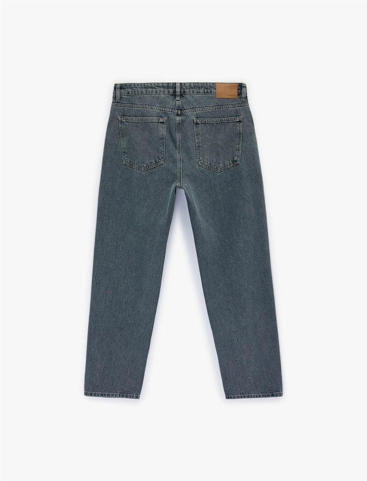 Koton 6Sam40151Nd Fa6 Indıgo Stone Erkek Denım Pantolon
