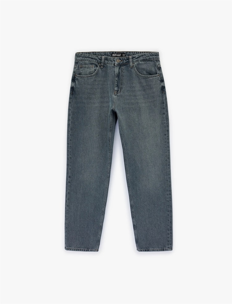 Koton 6Sam40151Nd Fa6 Indıgo Stone Erkek Denım Pantolon