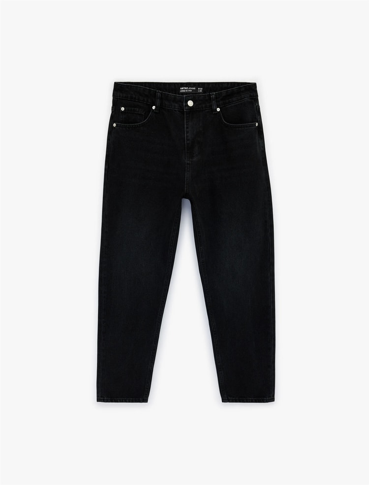 Koton 6Sam40214Nd 999 Sıyah Erkek Denım Pantolon
