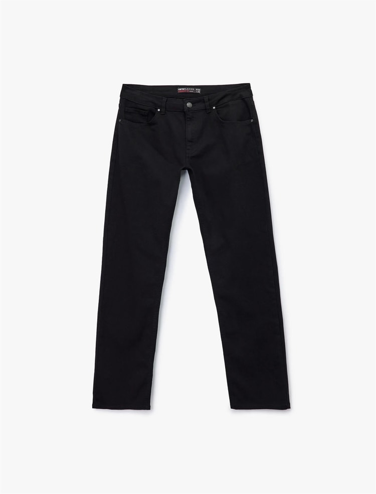 KOTON 6WAM40024ND 999 SIYAH ERKEK PAMUK DENIM PANTOLON