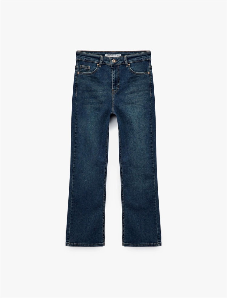 Koton K26 6Wal40035Md Mıd Orta Indıgo Kadın Denım Pantolon
