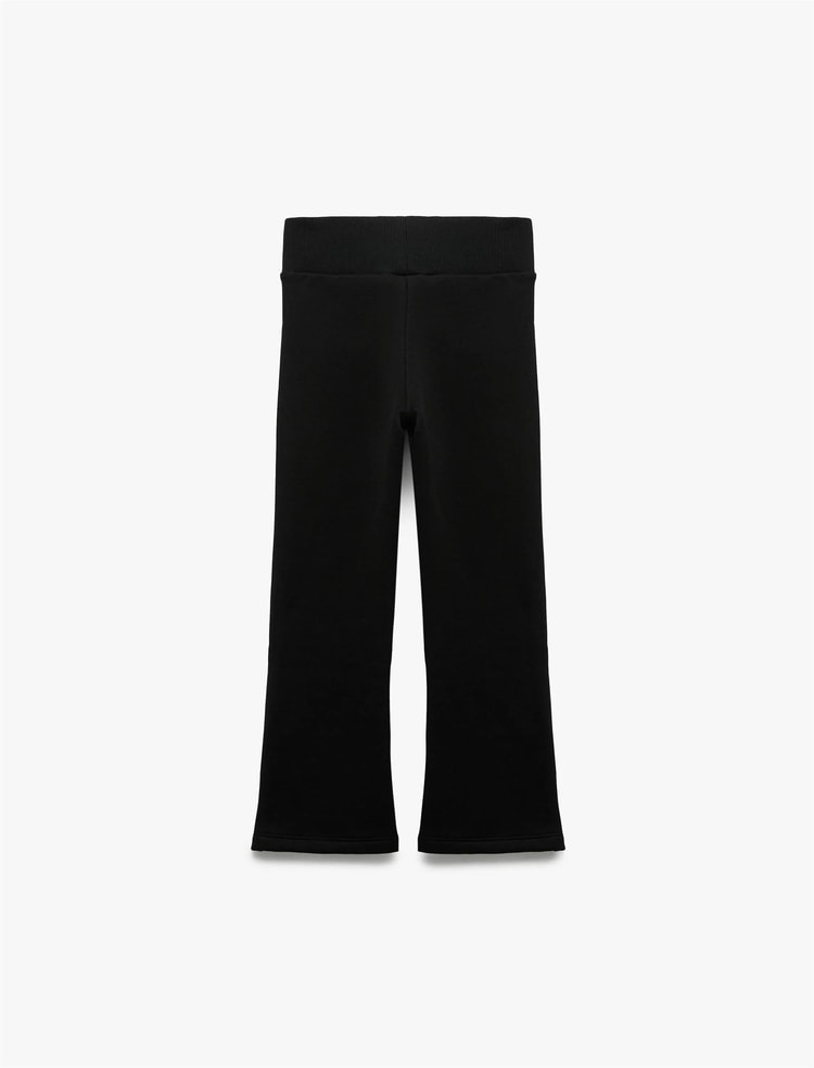 Koton K26 6Wkg40097Ak 999 Sıyah Kız Cocuk Pamuk Jersey Pantolon