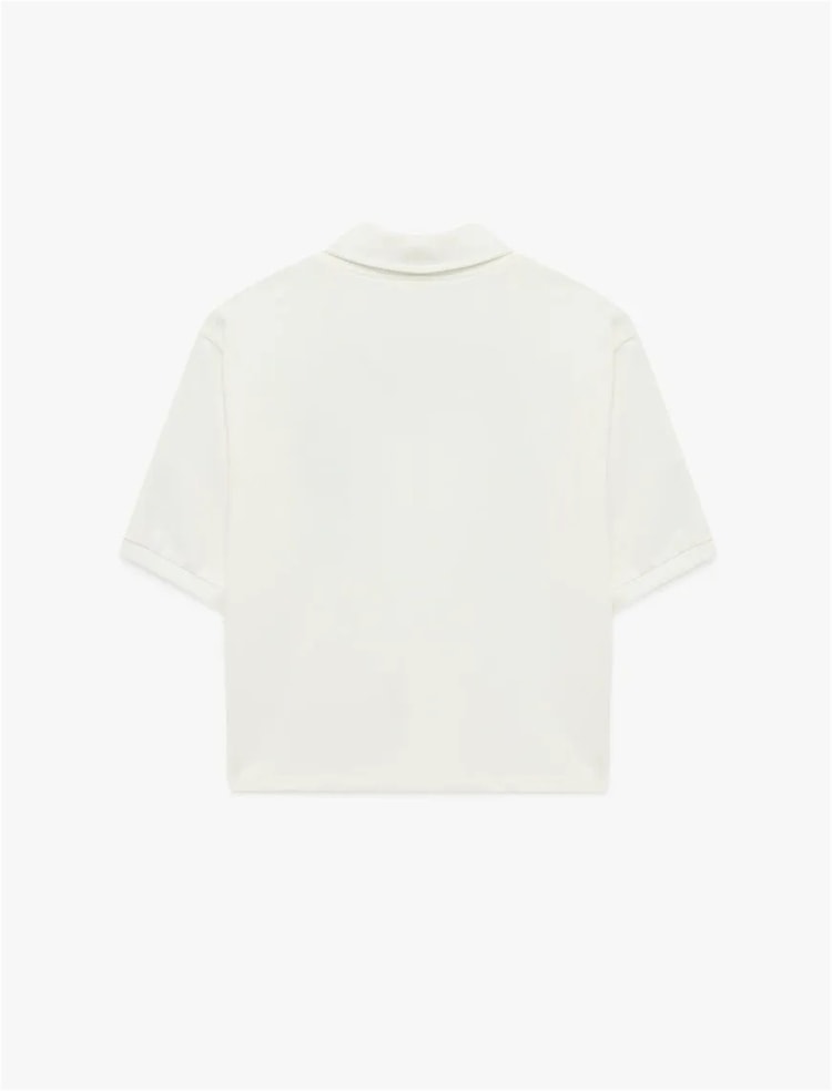 Koton Y26 6Sal10041Ik 010 Ekru Kadın Jersey Kısa Kol T-Shirt