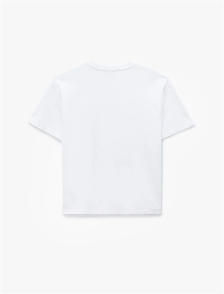Koton Y26 6Sal10065Ik 010 Ekru Kadın Jersey Kısa Kol T-Shirt