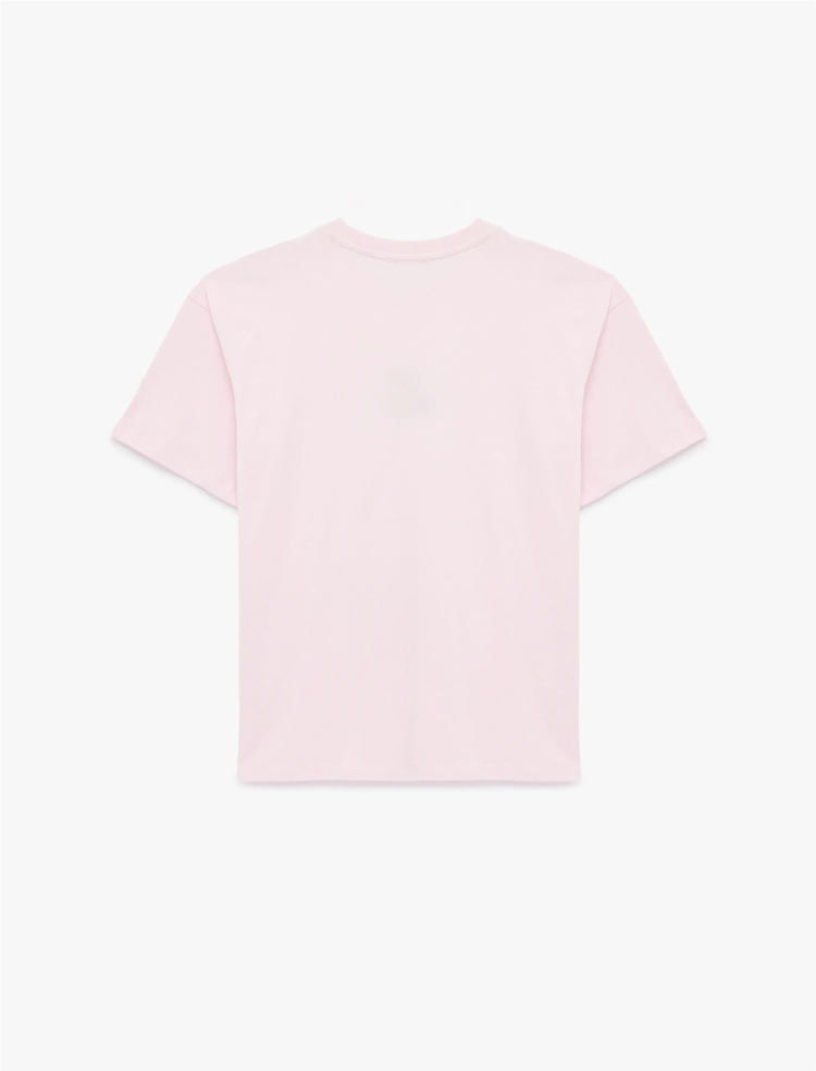 Koton Y26 6Sal10074Ik 265 Pembe Kadın Jersey Kısa Kol T-Shirt