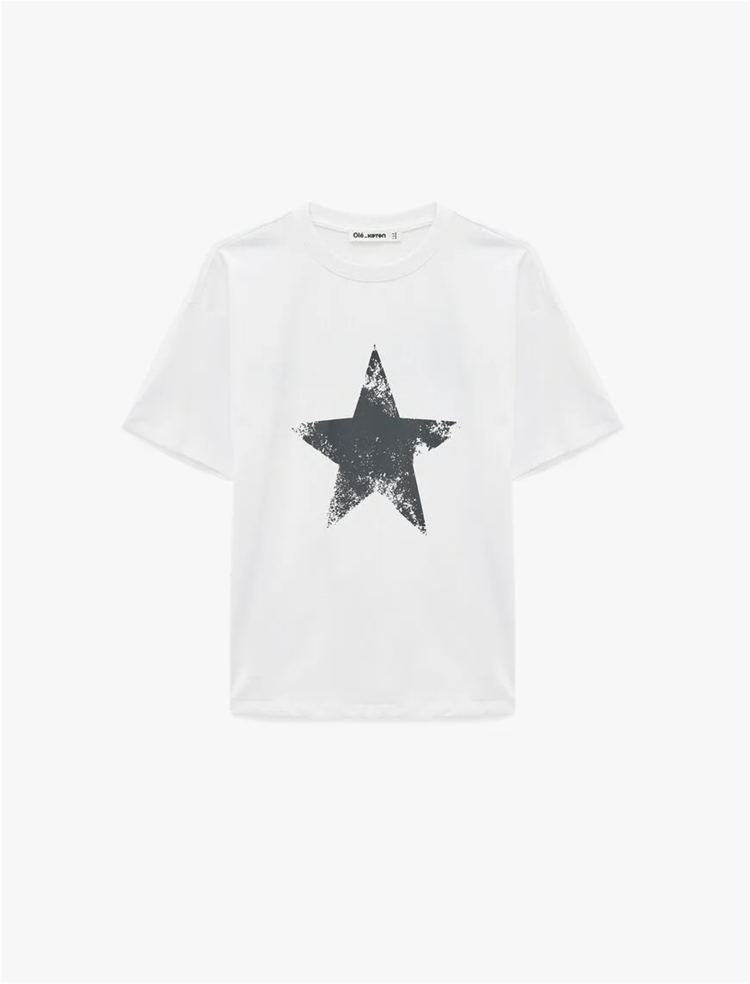 Koton Y26 6Sal10081Ik 010 Ekru Kadın Jersey Kısa Kol T-Shirt
