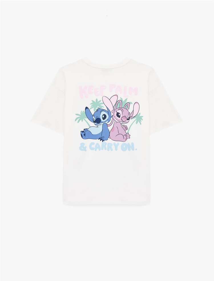 Koton Y26 6Sal10110Ik 010 Ekru Kadın Jersey Kısa Kol T-Shirt