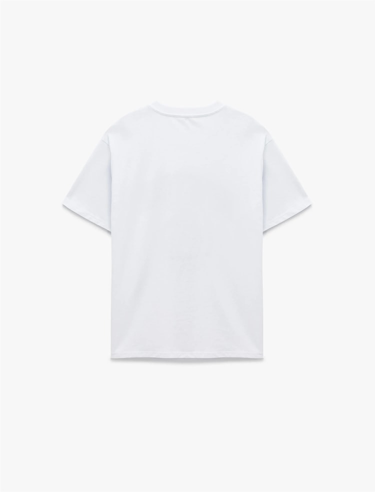 Koton Y26 6Sal10112Ik 010 Ekru Kadın Jersey Kısa Kol T-Shirt