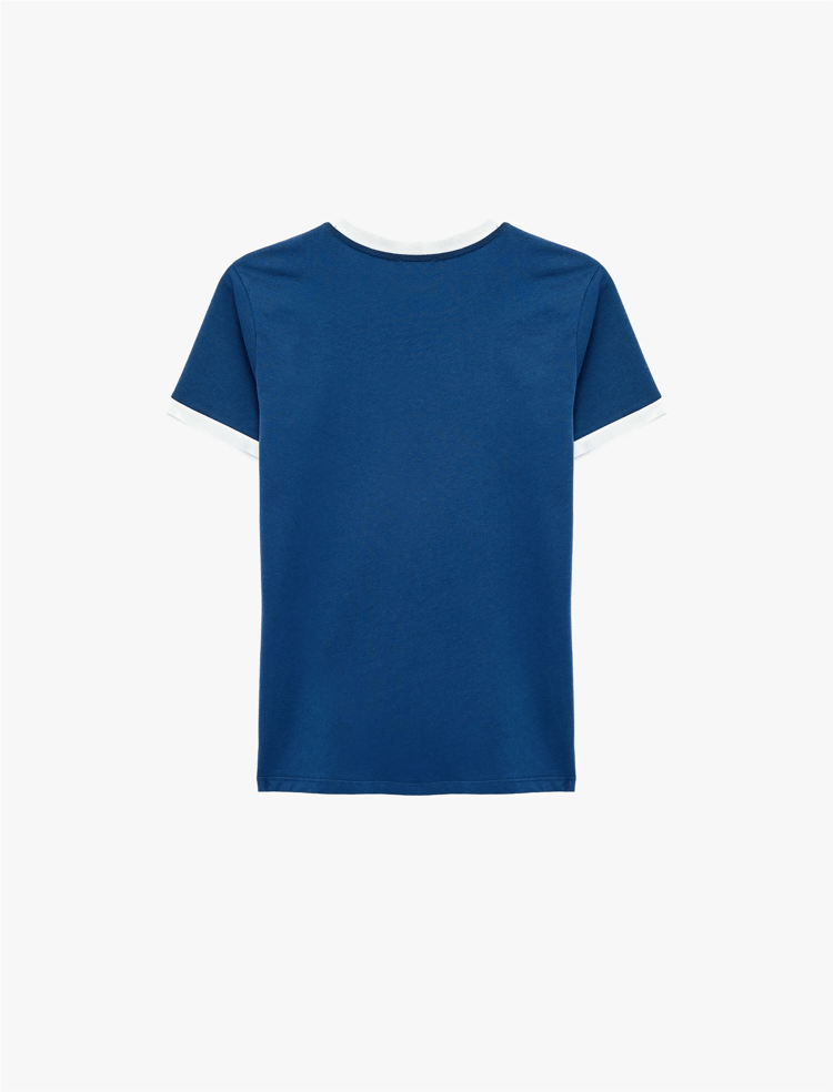 Koton Y26 6Sal10116Ik 702 Lacivert Kadın Jersey Kısa Kol T-Shirt