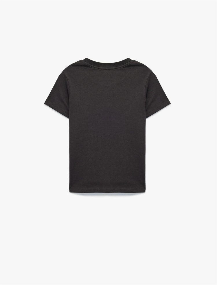 Koton Y26 6Skb10085Tk 931 Antrasıt Erkek Çocuk Jersey Kısa Kol T-Shirt