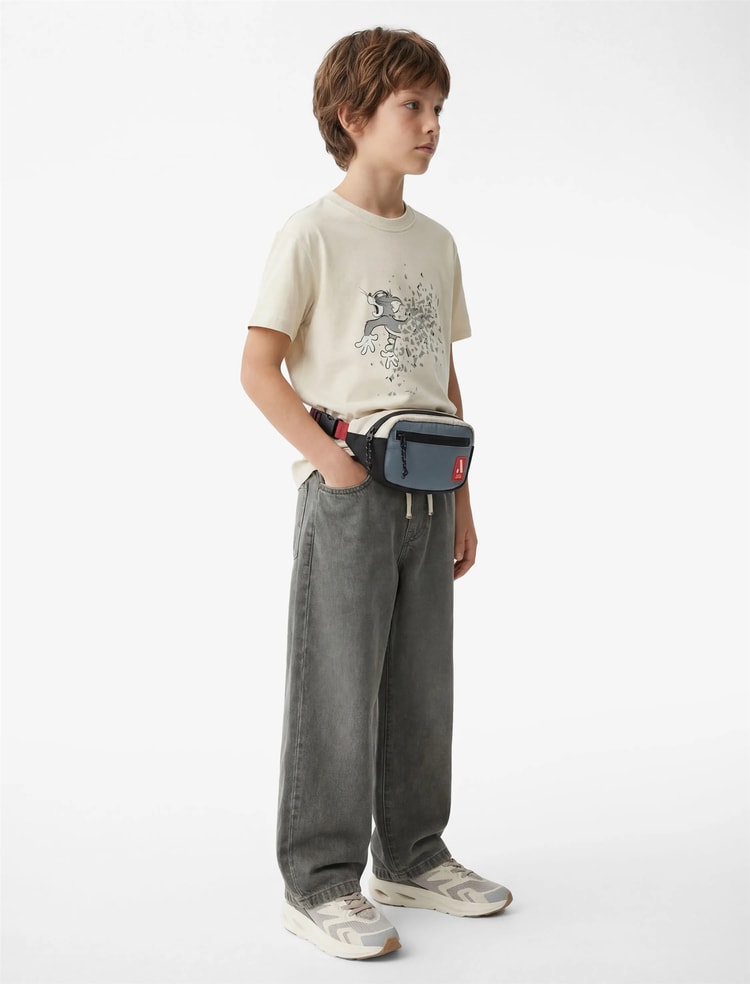 Koton Y26 6Skb10100Tk 010 Ekru Erkek Çocuk Jersey Kısa Kol T-Shirt