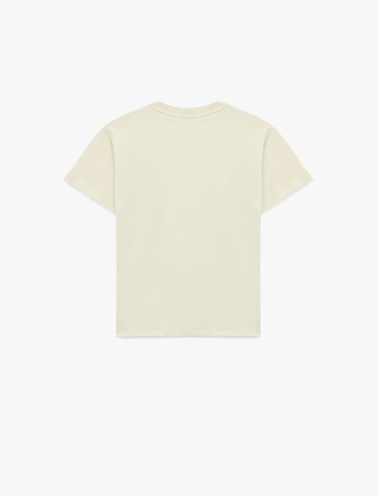 Koton Y26 6Skb10100Tk 010 Ekru Erkek Çocuk Jersey Kısa Kol T-Shirt