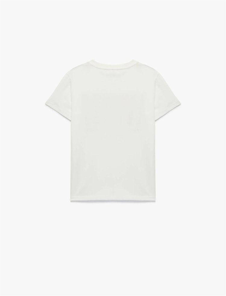 Koton Y26 6Skb10151Tk 010 Ekru Erkek Çocuk Jersey Kısa Kol T-Shirt