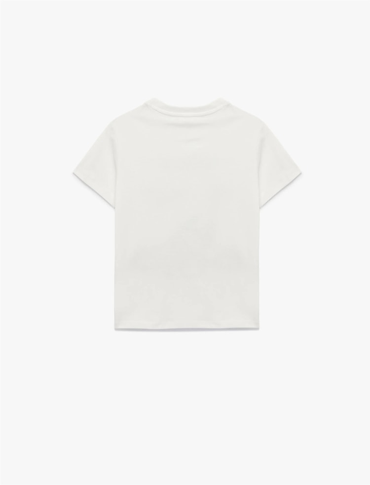 Koton Y26 6Skb10172Tk 010 Ekru Erkek Çocuk Jersey Kısa Kol T-Shirt