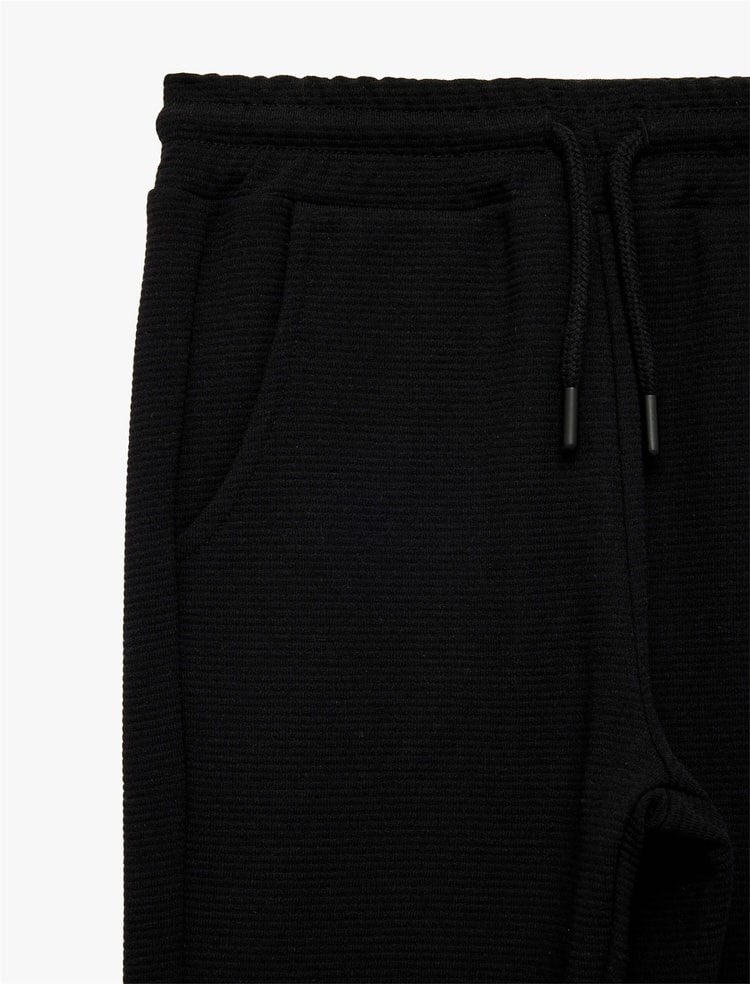 Koton Y26 6Skb40035Tk 999 Siyah Erkek Çocuk Jersey Eşofman Tek Alt