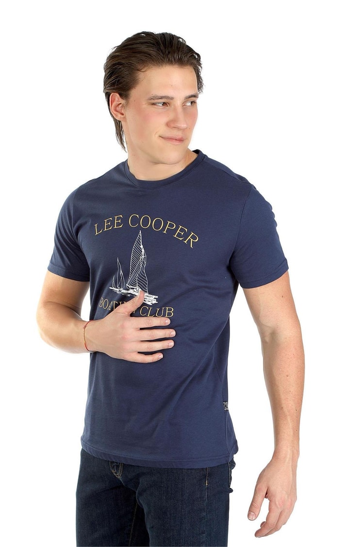 Lee Cooper 242 Lcm 242014 2526 A.Lacivert Willy Erkek O Yaka T-Shirt