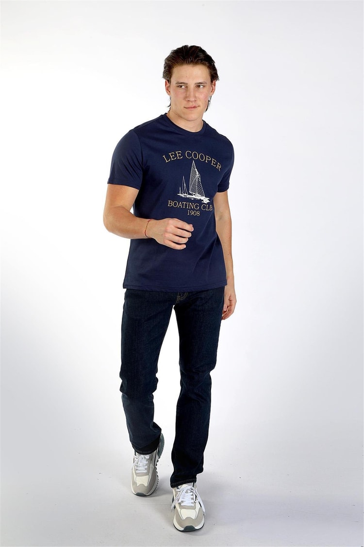 Lee Cooper 242 Lcm 242014 2526 A.Lacivert Willy Erkek O Yaka T-Shirt