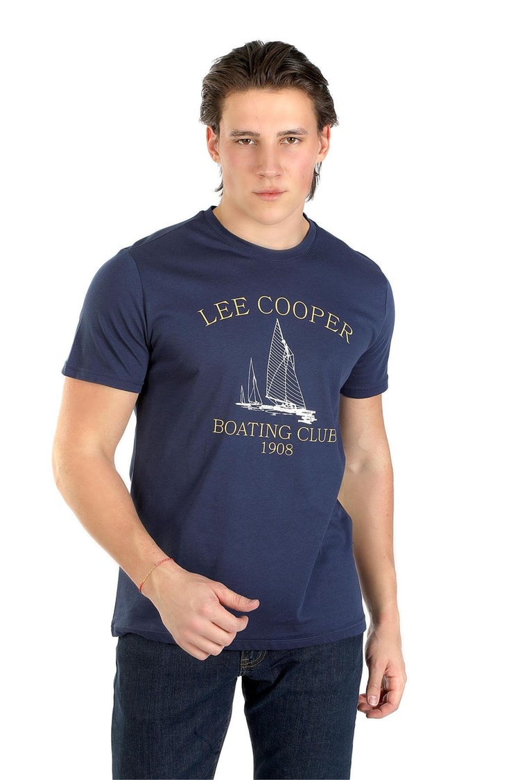 Lee Cooper 242 Lcm 242014 2526 A.Lacivert Willy Erkek O Yaka T-Shirt