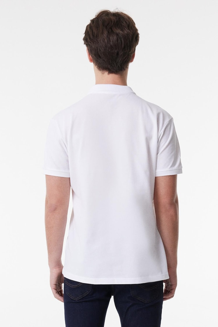 Lee L211810102 Kırık Beyaz Erkek Polo T-shirt