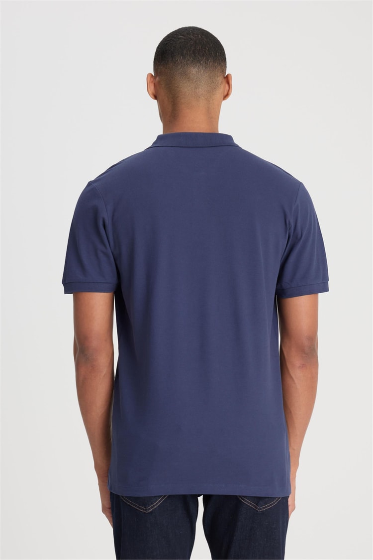 Lee L211810410 Lacivert Erkek T-shirt