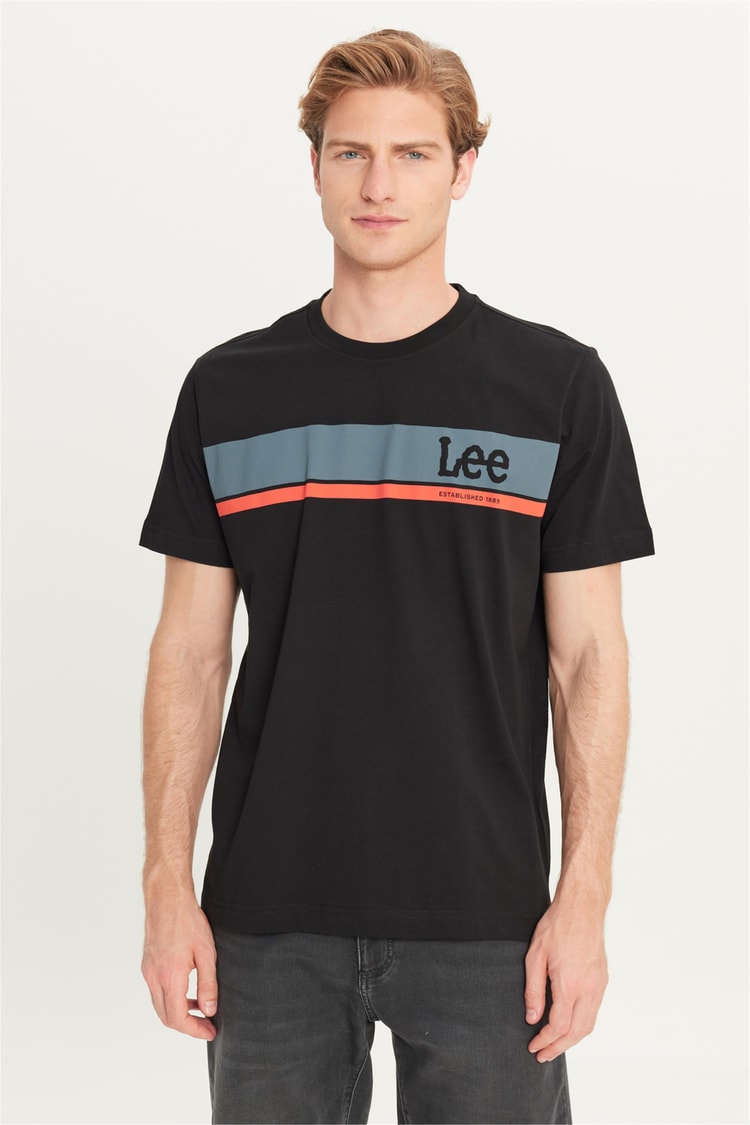 Lee L211918001 Siyah Erkek T-shirt