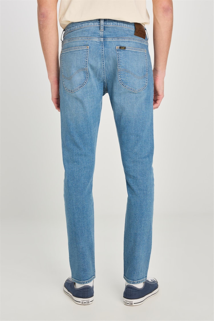 Lee L71900057 Luke 318 Mıd Indıgo Erkek Slım Tapered Normal Bel Dar Paca Jean Pantolon