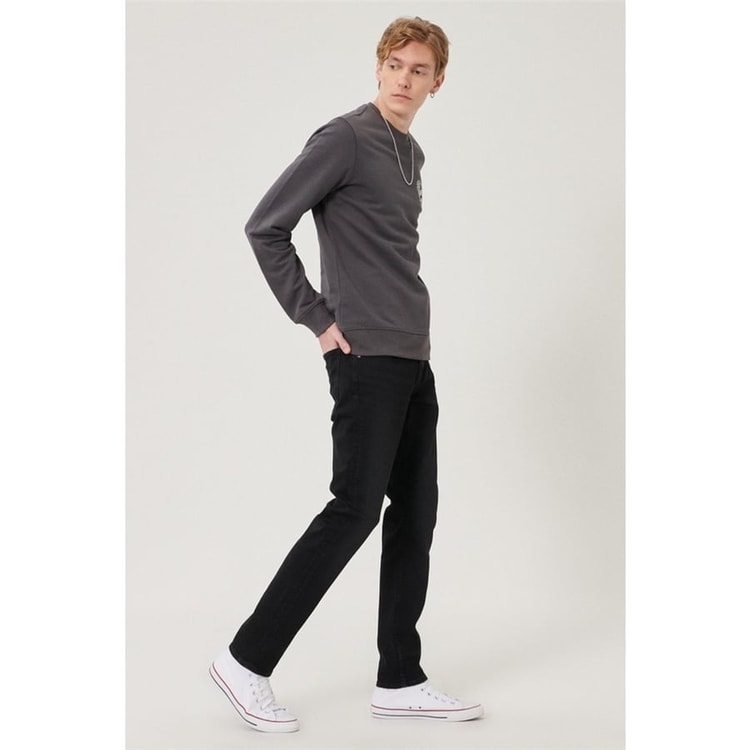 Lee L719IZHL Siyah Erkek Luke Jean Pantolon