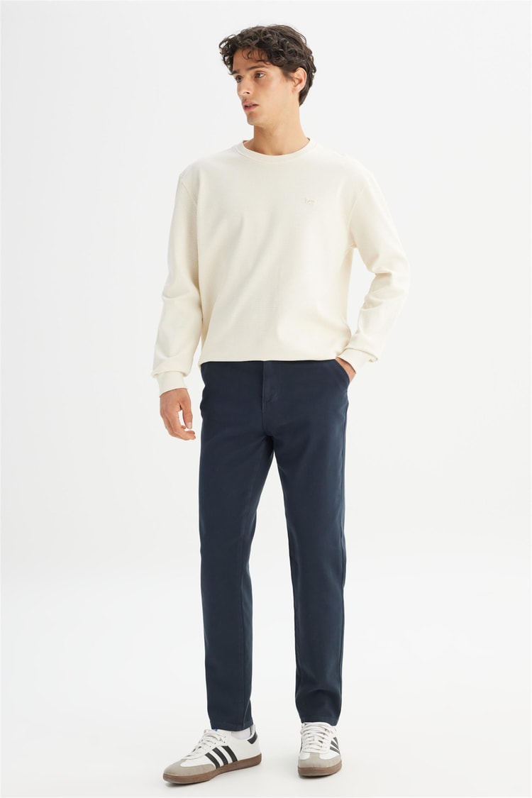 Lee Lm0400001 003 Anthracıte Erkek Regular Normal Bel Dar Paca Orme Chıno Jogger Pantolon