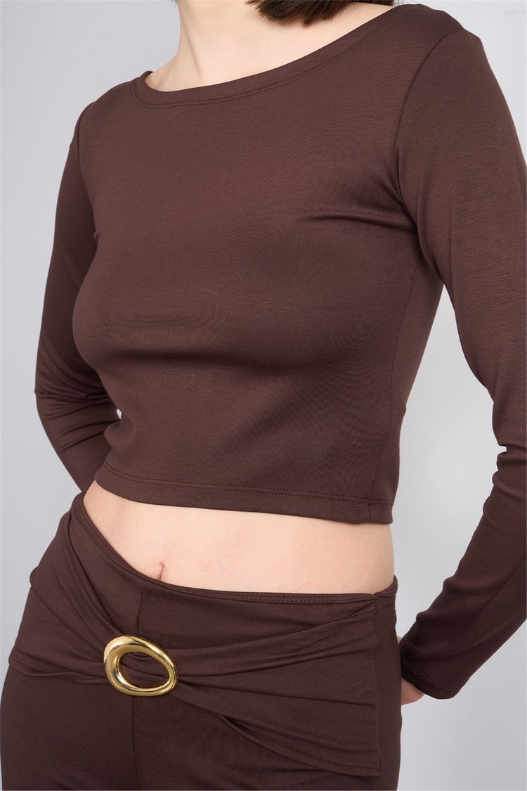 Lefon 220647 Kahve Tokalı İspanyol Pantolon Takım 36-42