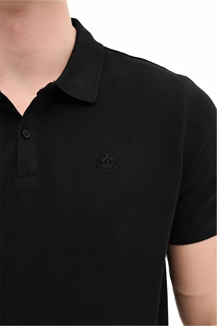 Lumberjack A10206440812010 6M Mb Ct953 Polo T-Sh 6Fx Sıyah Erkek Kısa Kollu Polo T-Shırt