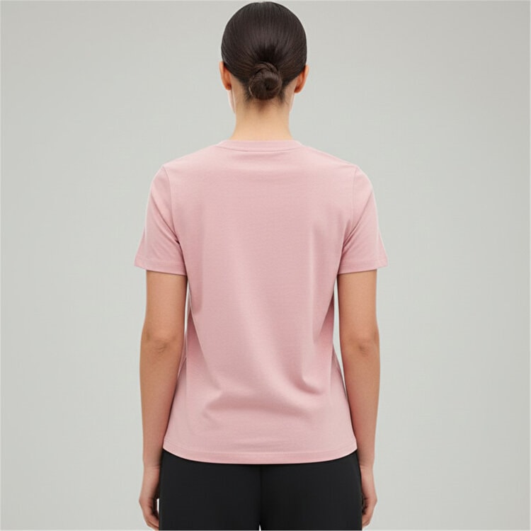 Lumberjack A10220391510010 6M Wb 11Ct122 6Fx Pastel Pembe Kadın Kısa Kollu T-Shırt