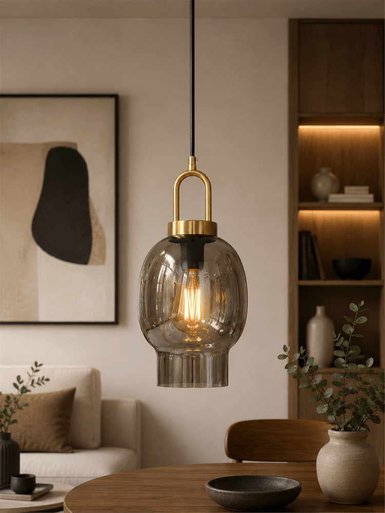 Lumexx Aura Tekli Füme Camlı Eskitme Sarkıt 9096-2