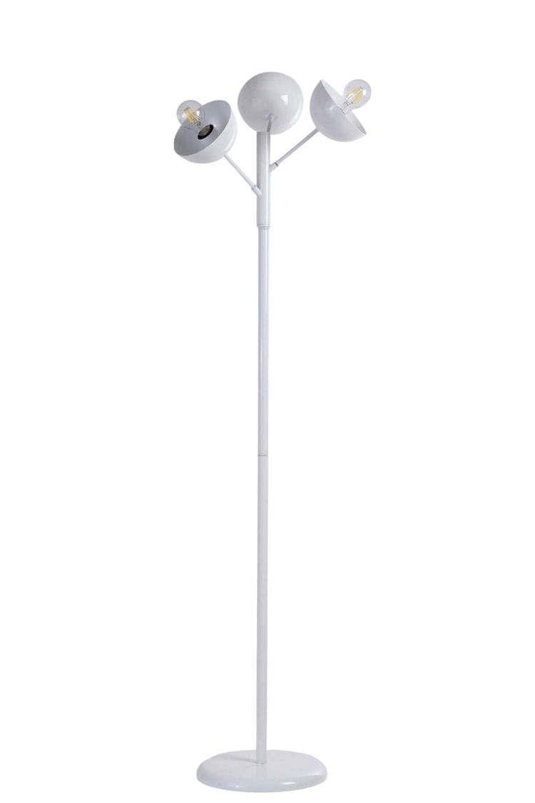 Lumexx Küre 3 Lü Beyaz Lambader Metal Başlıklı